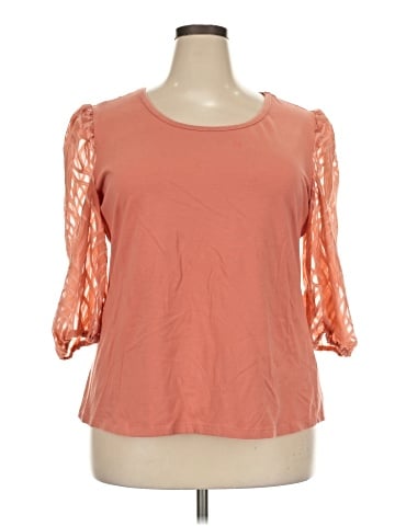 By Design 3/4 Sleeve Top (view 1)