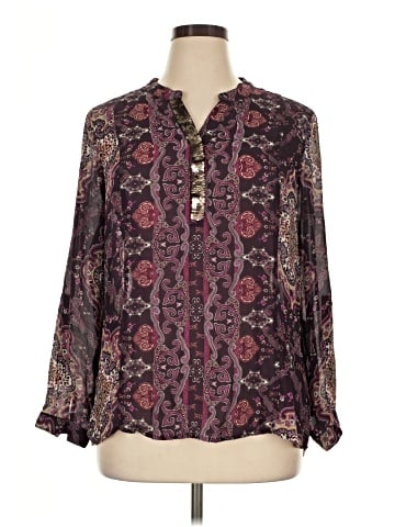 DressBarn Long Sleeve Blouse (view 1)