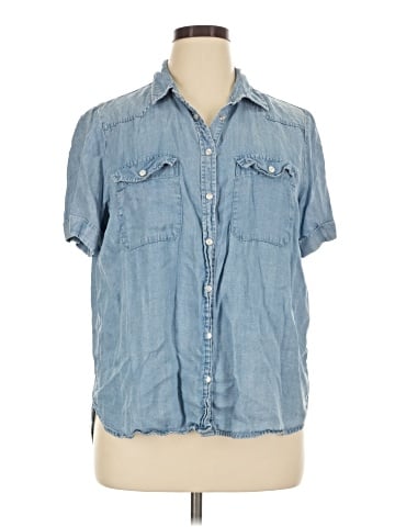 Jane and Delancey Short Sleeve Button-Down Shirt (view 1)