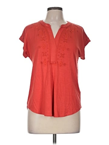 Cable & Gauge Short Sleeve Blouse (view 1)