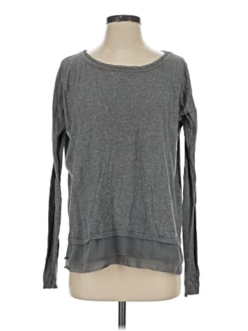 Blue Saks Fifth Avenue Long Sleeve Top (view 1)