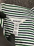 SPANX 100% Cotton Stripes Green Long Sleeve Blouse Size M - photo 7