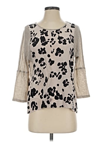 Rebecca Taylor 3/4 Sleeve Silk Top (view 1)