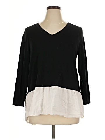 Bobeau 3/4 Sleeve Top (view 1)