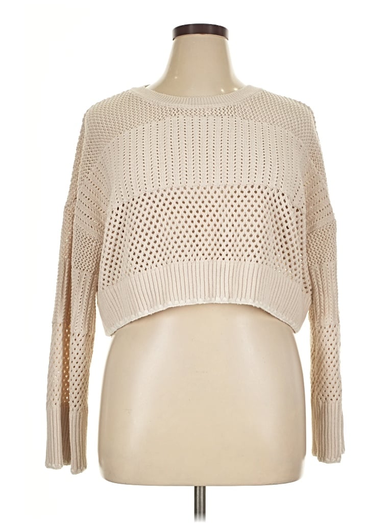 Pre-owned Happily Grey Pullover Sweater In Tan