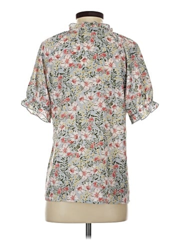 Allegra K Short Sleeve Blouse (view 2)