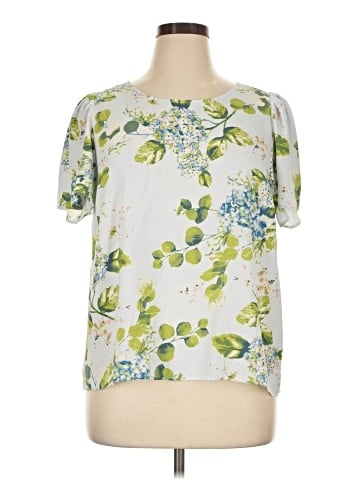 LC Lauren Conrad Short Sleeve Blouse (view 1)