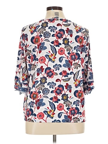 MULTIPLES 3/4 Sleeve Blouse (view 2)