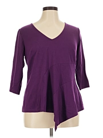 ELOQUII 3/4 Sleeve T-Shirt (view 1)
