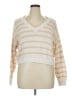 American Eagle Outfitters Stripes Ivory Pullover Sweater Size XL - photo 1