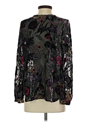 Haute Hippie Long Sleeve Silk Top (view 2)