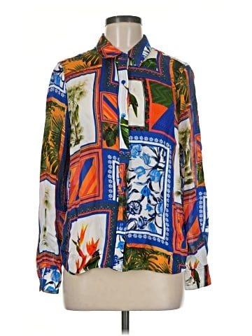 Ecru Long Sleeve Blouse (view 1)