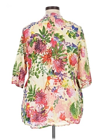 La Cera 3/4 Sleeve Blouse (view 2)