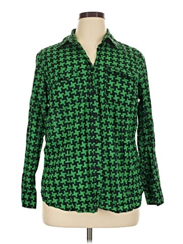 MICHAEL Michael Kors Long Sleeve Button-Down Shirt (view 1)