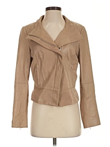 White House Black Market Leather Jacket (view 1)
