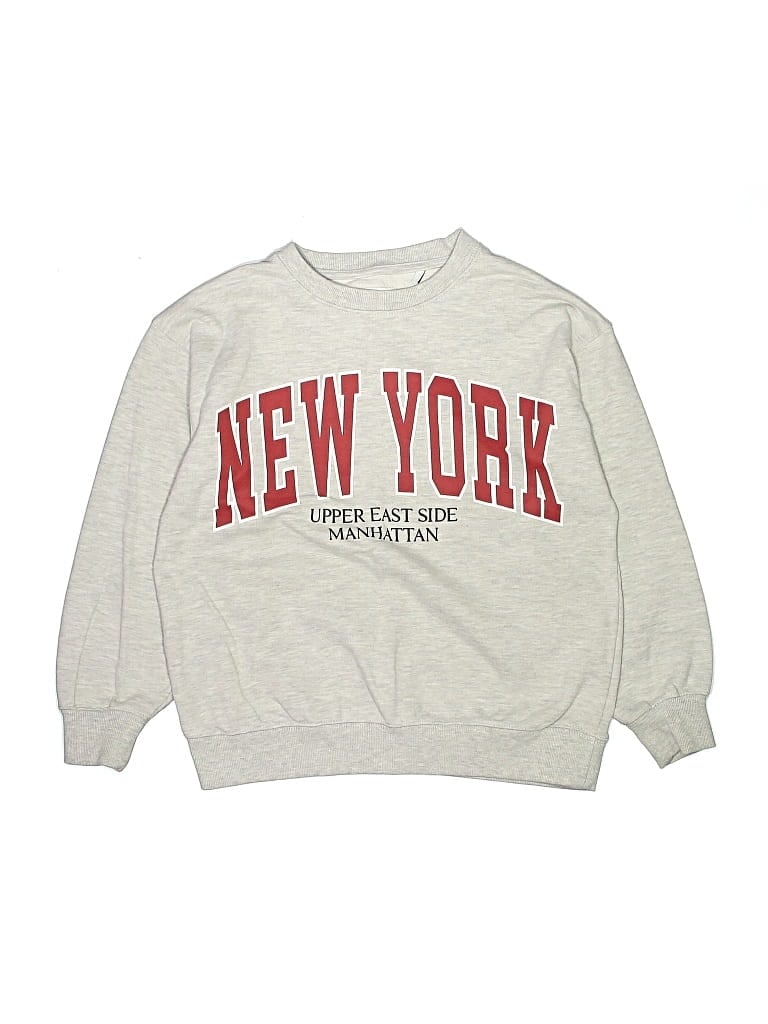 Pre-owned Zara Kids' Sweatshirt In Silver