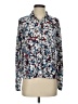 cortelle Floral Blue Long Sleeve Blouse Size P (petite) - photo 1