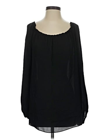 Carolina Herrera Long Sleeve Silk Top (view 1)