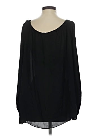 Carolina Herrera Long Sleeve Silk Top (view 2)