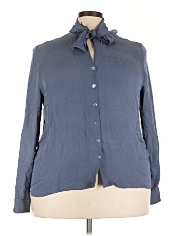 Rena Rowan Long Sleeve Silk Top (view 1)