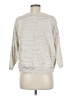 Democracy 100% Cotton Metallic Silver Pullover Sweater Size M - photo 2