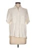 Max Studio Ivory Short Sleeve Blouse Size M - photo 1