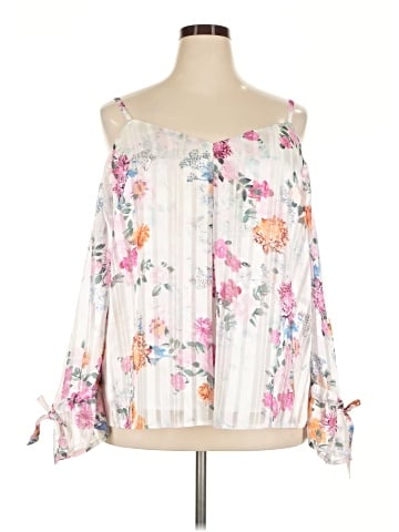 Express Design Studio Long Sleeve Blouse (view 1)