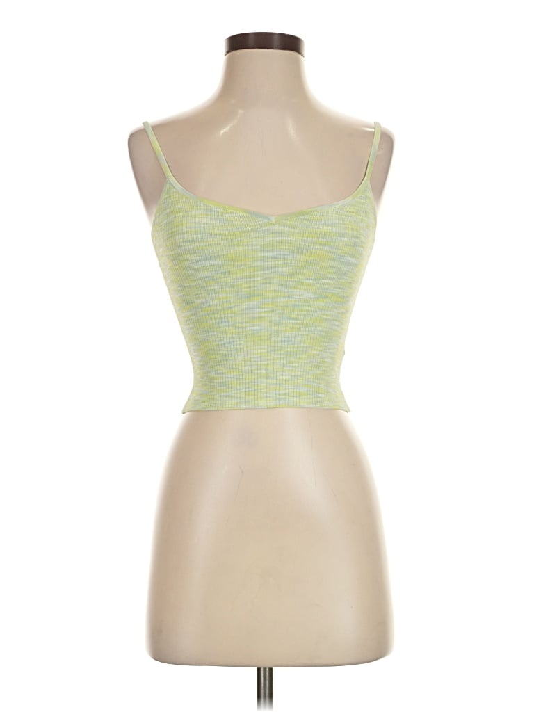 Pre-owned Express Tank Top Green Strapless Neckline Tops