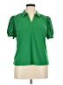 CeCe Green Short Sleeve Blouse Size XL - photo 1