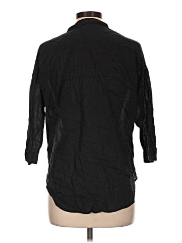 Divided by H&M 3/4 Sleeve Button-Down Shirt (view 2)