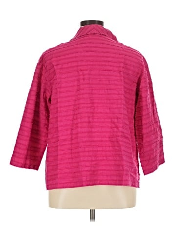 Lafayette 148 New York 3/4 Sleeve Button-Down Shirt (view 2)