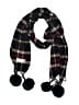 Unbranded Plaid Black Scarf One size - photo 1