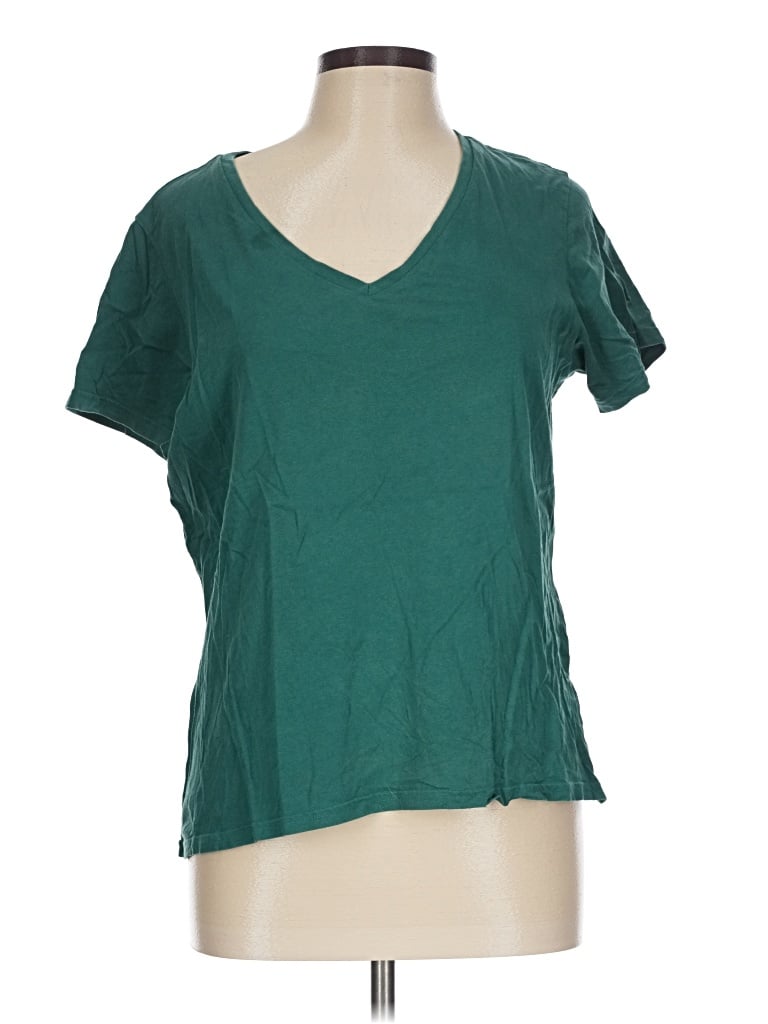 Pre-owned Pact Short Sleeve T-shirt In Green