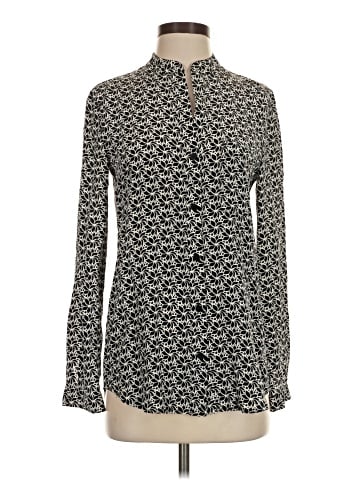 Diane von Furstenberg Long Sleeve Silk Top (view 1)