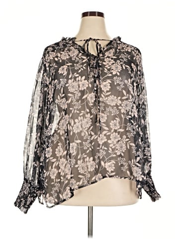 ELOQUII Long Sleeve Blouse (view 1)