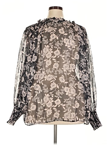 ELOQUII Long Sleeve Blouse (view 2)
