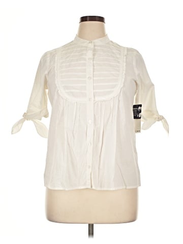 IZOD 3/4 Sleeve Button-Down Shirt (view 1)