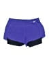 Nike 100% Polyester Color Block Purple Athletic Shorts Size S - photo 1