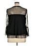 Xhilaration 100% Polyester Black 3/4 Sleeve Blouse Size XL - photo 2