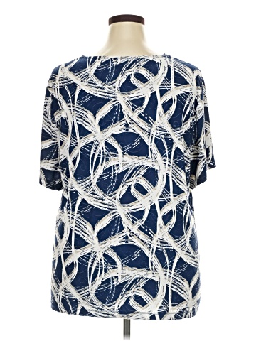 JM Collection Short Sleeve Blouse (view 2)