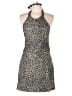 Shape FX Animal Print Black Romper Size 10 - photo 1