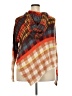 Free People Plaid Orange Poncho Size XXL (estimated) - photo 2