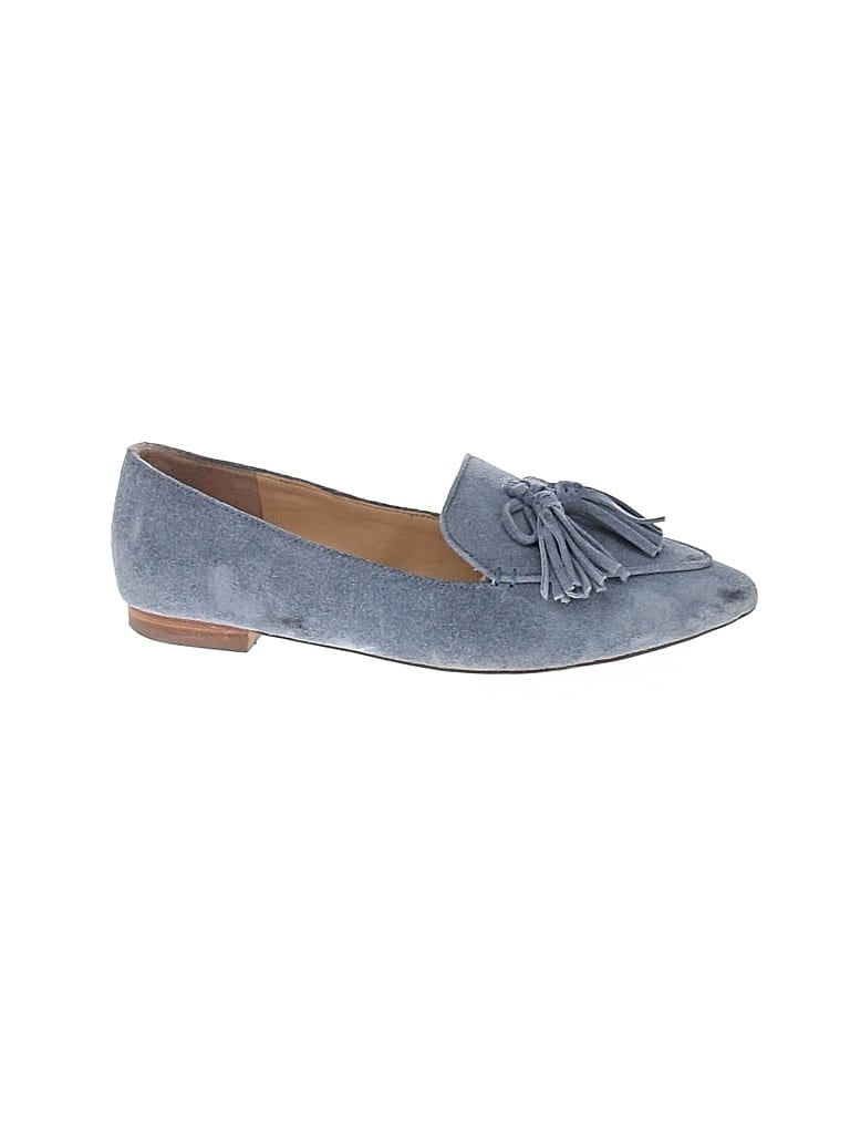 Pre-owned Sole Society Flats In Blue