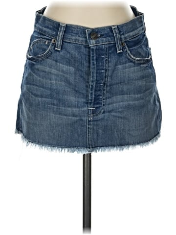 7 For All Mankind Denim Skirt (view 1)