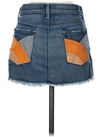 7 For All Mankind Denim Skirt (view 2)