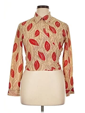 Jones New York Long Sleeve Silk Top (view 1)