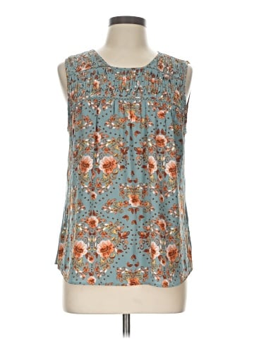 Pale Sky Sleeveless Blouse (view 1)