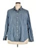 Old Navy Blue Long Sleeve Button-Down Shirt Size XXL - photo 1