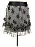 Torrid Floral Black Silver Formal Skirt Size 20 - photo 1