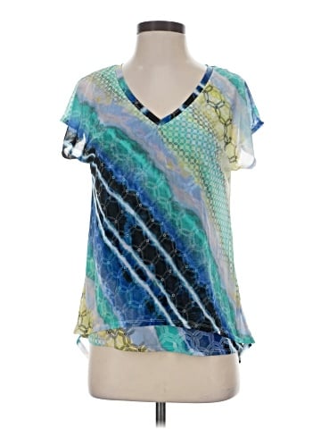 Dana Buchman Short Sleeve Blouse (view 1)